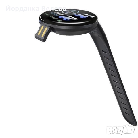 D18 - Интелигентен смарт часовник с измерване на пулс и кръвно. Цвят - черен., снимка 4 - Други - 51975907