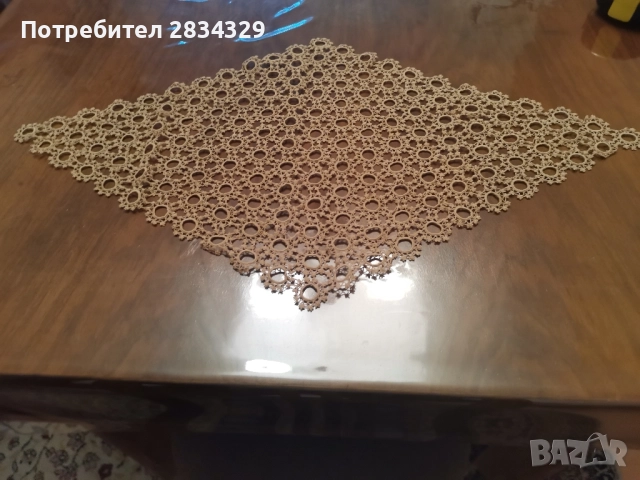 За ценители на плетени покривки за масичка-екрю, снимка 4 - Декорация за дома - 51761204