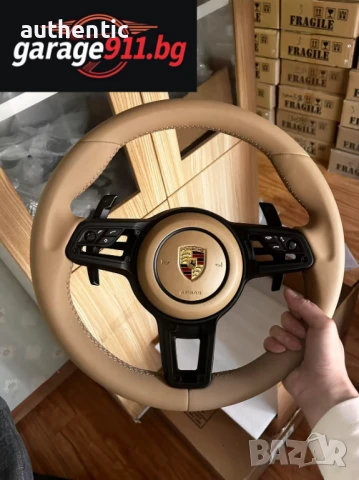 Кожен Волан Порше Porsche GT3 911 Cayenne Cayman Panamera Carrera Boxter 991 997, снимка 5 - Части - 46740256