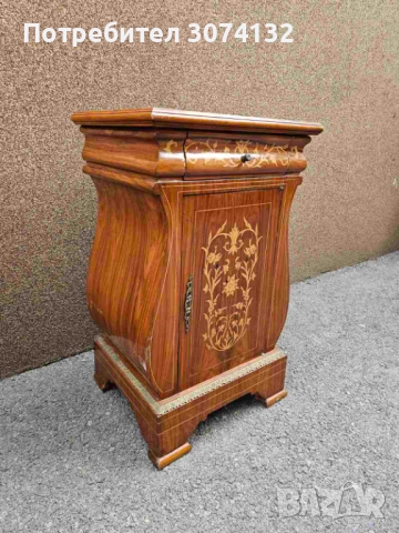Уникален шкаф с интарзия, снимка 4 - Шкафове - 52829176