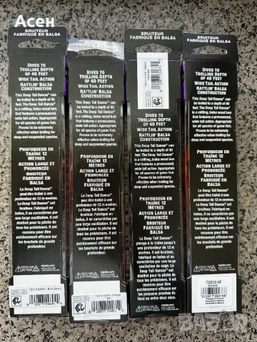 Воблери Rapala Deep Tail  Dancer 11 и 13, снимка 5 - Такъми - 50469823