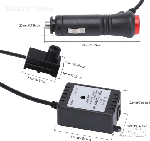 TABEN Интериорно осветление за кола –64 цвята, Music Sync, снимка 8 - Друга електроника - 53276939