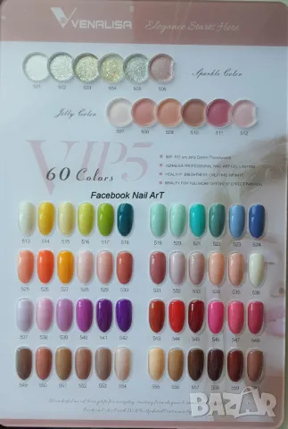 Venalisa VIP1 UV LED гел лак, снимка 13 - Продукти за маникюр - 22081982