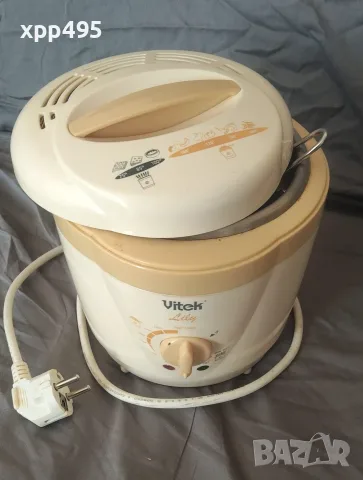 Фритюрник с малка мазина Vitek VT-1535 като нов, снимка 9 - Фритюрници - 55730201