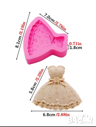 Молд рокля , снимка 2 - Форми - 51112914