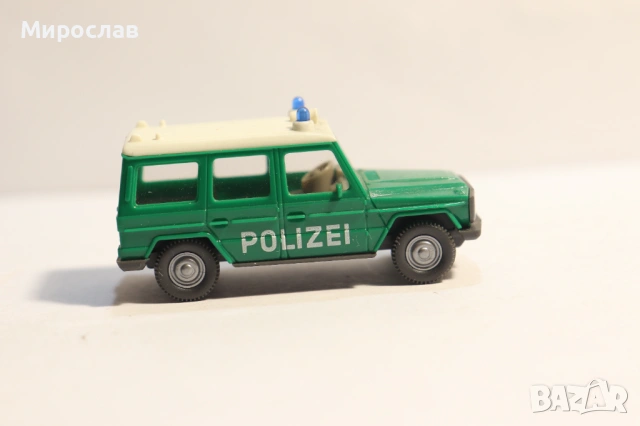WIKING H0 1/87 MERCEDES POLICE ПОЛИЦИЯ КОЛИЧКА КАМИОН МОДЕЛ, снимка 5 - Колекции - 53129199