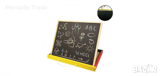 Дъска за рисуване с тебешири и маркери, снимка 2 - Рисуване и оцветяване - 36362979