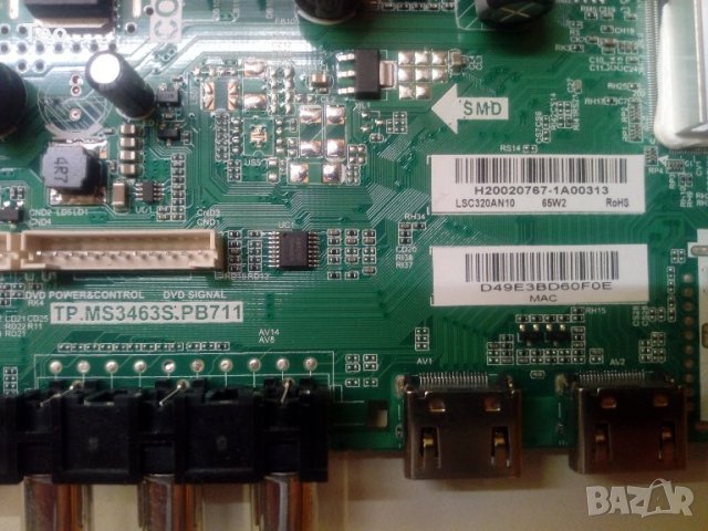 Main Board TP.MS3463S.PB711 TECHNIKA 32G22B-HD/DVD, снимка 3 - Части и Платки - 34123694