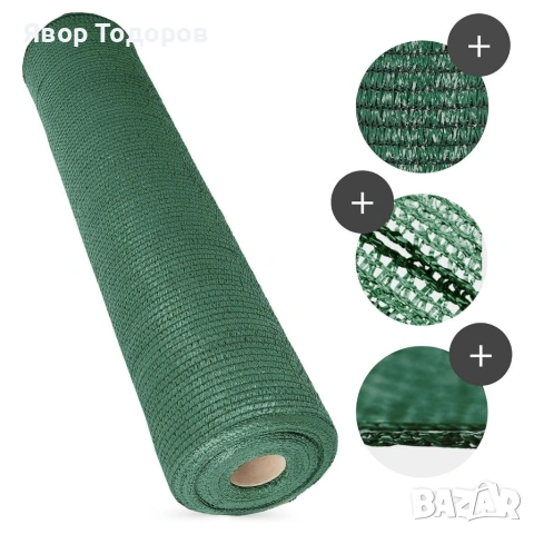 Засенчваща мрежа за ограда 1.5х25м, 60% засенчване, HDPE материал с UV защита, снимка 4 - Други стоки за дома - 53829345