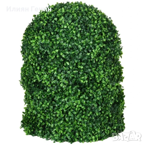 HOMCOM Комплект от 2 чемширови топки, снимка 4 - Изкуствени цветя - 53627048