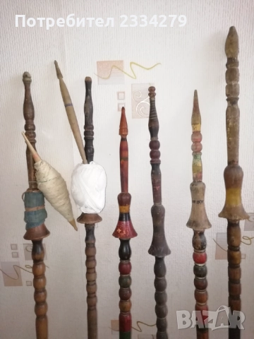 Автентични приспособления за предене и тъкане използвани в миналото. , снимка 15 - Антикварни и старинни предмети - 52307532