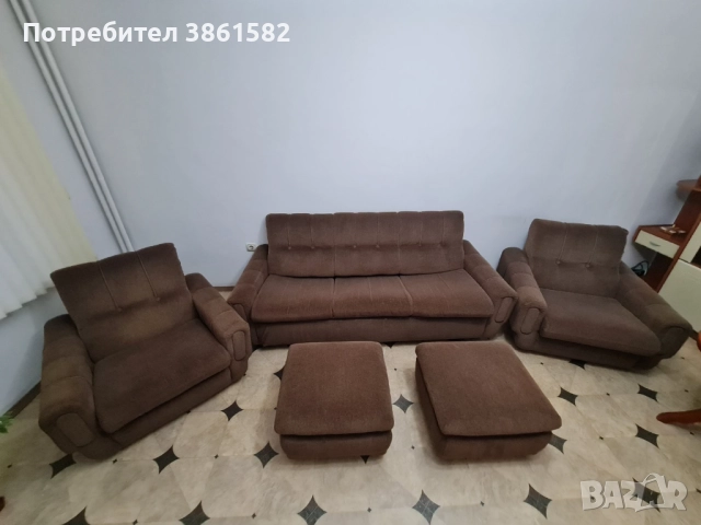 Холова гарнитура, снимка 5 - Дивани и мека мебел - 52594742