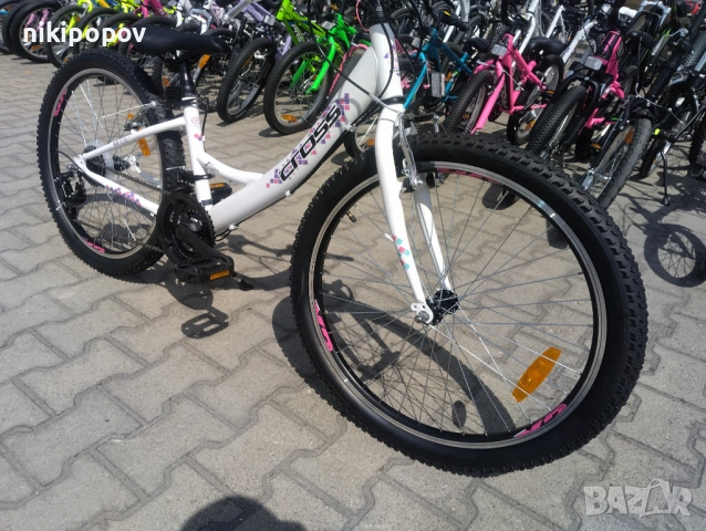 CROSS Велосипед 24" ALISSA бял, снимка 4 - Велосипеди - 53839188