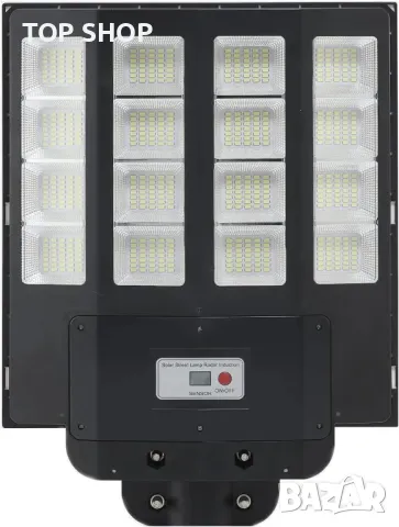 Lenlun Външна соларна LED лампа, 1600 W, сензор за движение, 3 режима