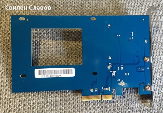 Продавам адаптер S PCIe Adapter for 2.5-inch SATA 6G with 1TB , снимка 2 - Кабели и адаптери - 38614445