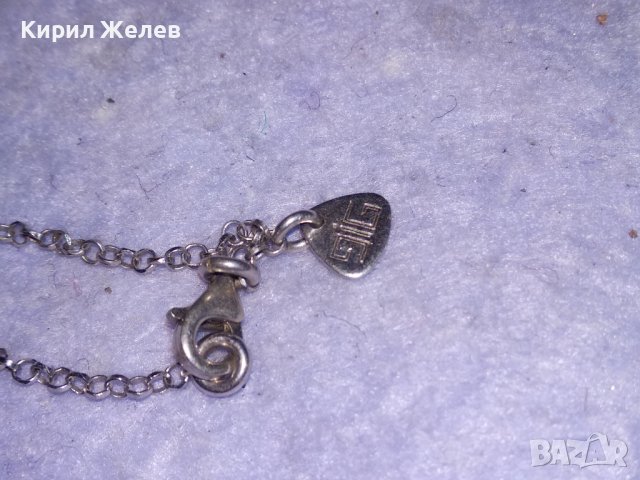 РАЗКОШНО МАРКОВО СКЪПОЦЕННО СРЕБЪРНО ИТАЛИАНСКО КОЛИЕ СРЕБРО 925 с ФАСЕТИРАН ЧЕРЕН ОНИКС 37104, снимка 9 - Колиета, медальони, синджири - 41336838