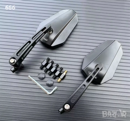 Златисто огледало за обратно виждане с антирефлексно покритие за мотоциклет, снимка 7 - Аксесоари и консумативи - 52893208