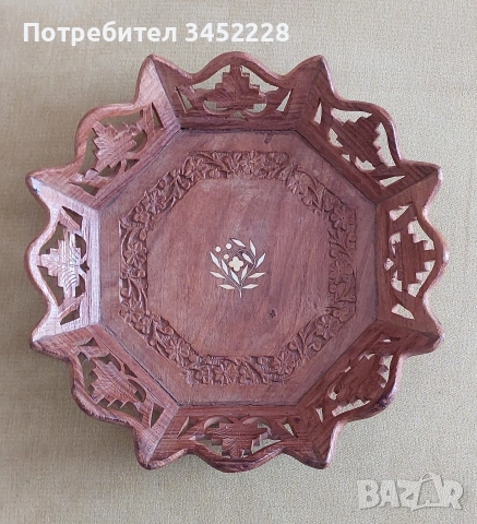 дърворезба пано за ценители 31см 