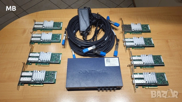 10Gigabit TP-Link TL-STIOO8F Unmanaged Ethernet Switch 8 SFP+ Optical Ports, 10GbE