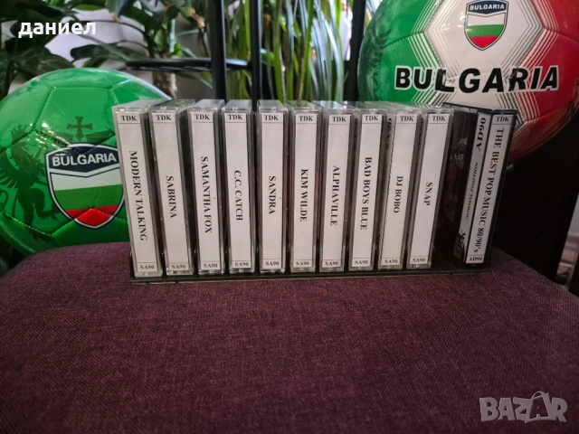 Аудио касети TDK SA90 - C.C. Catch, Sandra, Sabrina, Samantha Fox, Alphaville, Snap, DJ Bobo и др.