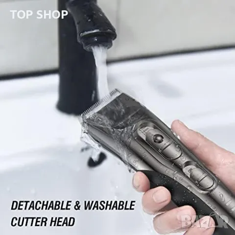 Нов Акумулаторен тример машинка за подстригване на коса брада за мъже/2 скорости 4 гребена, снимка 3 - Друга електроника - 49265153