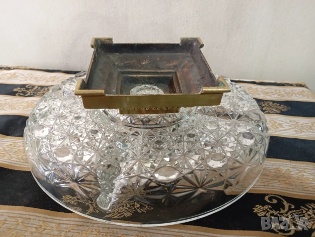 Винтидж купа за ядки,плато, снимка 4 - Антикварни и старинни предмети - 53633836