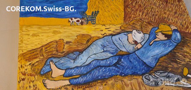  Van gogh ,Винсент  Ван Гог replica,реплика масло и акрил , снимка 7 - Картини - 41143637