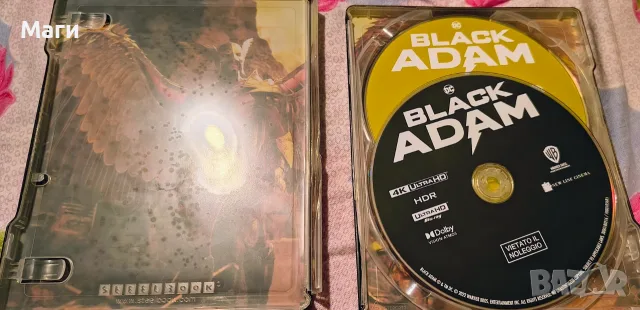Black Adam - 4K Ultra HD Blu-ray + Blu-ray (2BD) Steelbook - без Бг субтитри , снимка 3 - Blu-Ray филми - 55772846