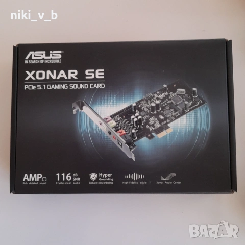 ASUS звукова карта Xonar SE 5.1 PCI E