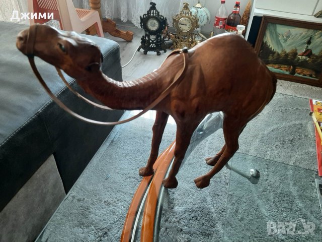 голяма камила от естествена кожа, снимка 6 - Антикварни и старинни предмети - 41098914