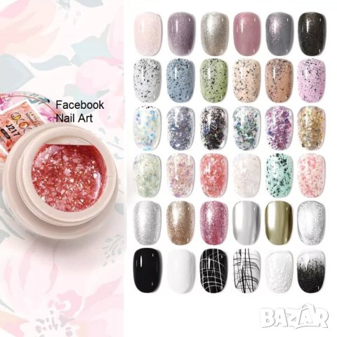 GD COCO гел лак минерал - мрамор ефект, снимка 3 - Продукти за маникюр - 37255698