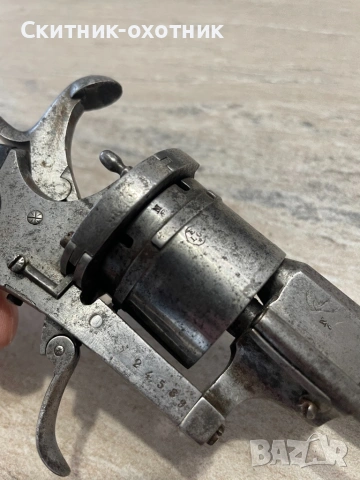 Френски револвер от 19 век, снимка 11 - Антикварни и старинни предмети - 53146997