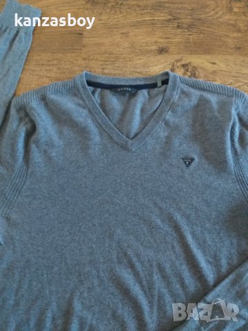 guess - страхотен мъжки пуловер  КАТО НОВ С, снимка 3 - Пуловери - 44313830