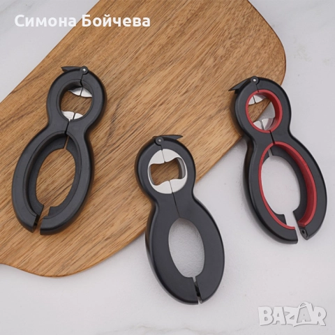 Мултифункционална 6 в 1 отварачка за бутилки, буркани и консерви, снимка 4 - Други стоки за дома - 52843286