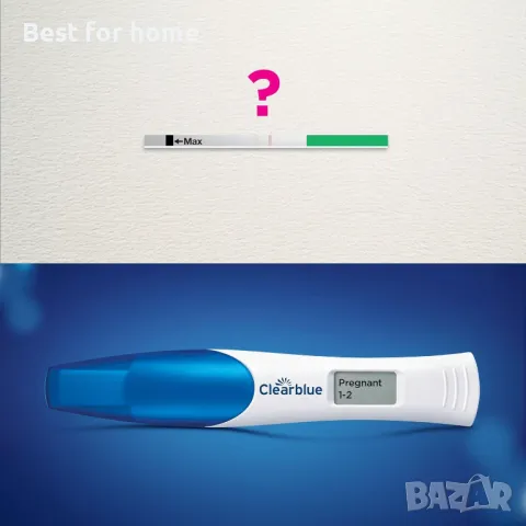 Дигитален тест за бременност с индикатор на седмиците Clearblue , снимка 4 - Друга електроника - 50055428