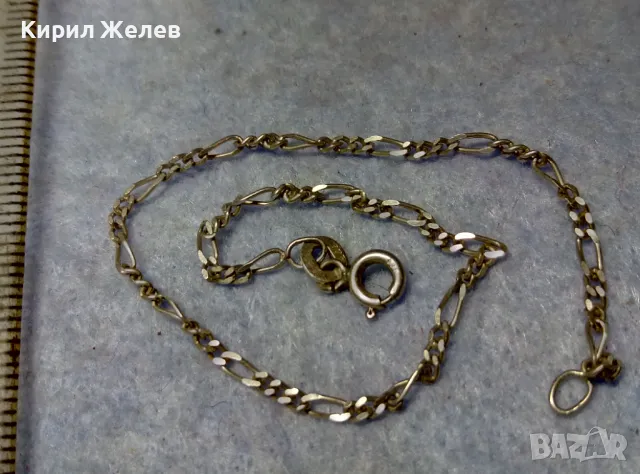 НЕЖНА СРЕБЪРНА ГРИВНА СРЕБРО 925 КЛАСИЧЕСКА КАРТИЕ ПЛЕТКА РЪЧНА БИЖУТЕРСКА ИЗРАБОТКА 28543, снимка 4 - Гривни - 49682910