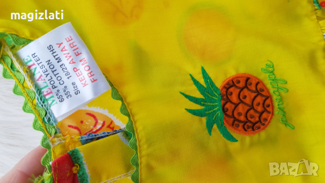 Нова детска рокля "Плодчета" 18 месеца, снимка 4 - Бебешки рокли - 36345933