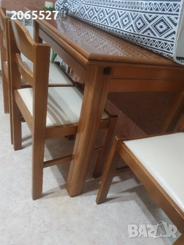 Комплект маса със 4 стола, снимка 11 - Маси - 39960245