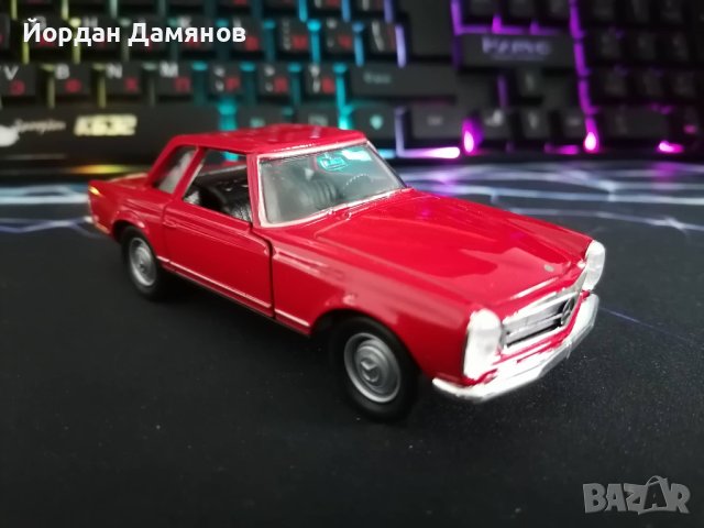 Мерцедес 230 SL '63 в мащаб 1:34, снимка 5 - Колекции - 44336161