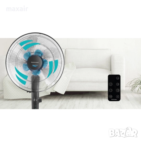 Вентилатор на стойка (40см) Rohnson R-8600 Silent Breezer*Безплатна доставка*Гаранция 5 години, снимка 3 - Вентилатори - 51986260