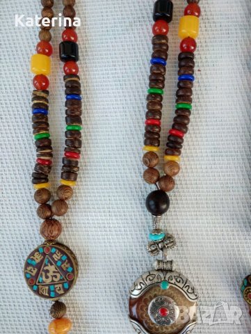  Тибетски гердани, снимка 7 - Колиета, медальони, синджири - 40344554