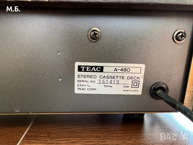 Teac A-480 stereo deck, снимка 6 - Декове - 41974064