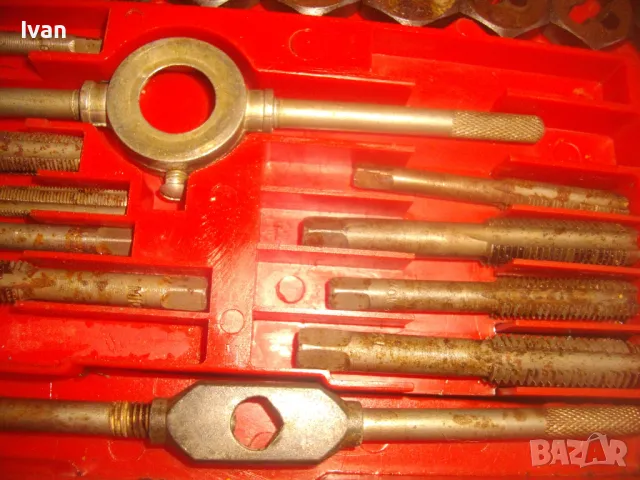 КОМПЛЕКТ 35 БРОЯ РЕЗБОНАРЕЗНИ МЕТЧИЦИ И ПЛАШКИ ЗА ВЪНШНИ/ВЪТРЕШНИ РЕЗБИ ДО М12, снимка 12 - Други инструменти - 48921876