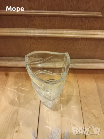 Стъклена ваза , снимка 5 - Вази - 48105069