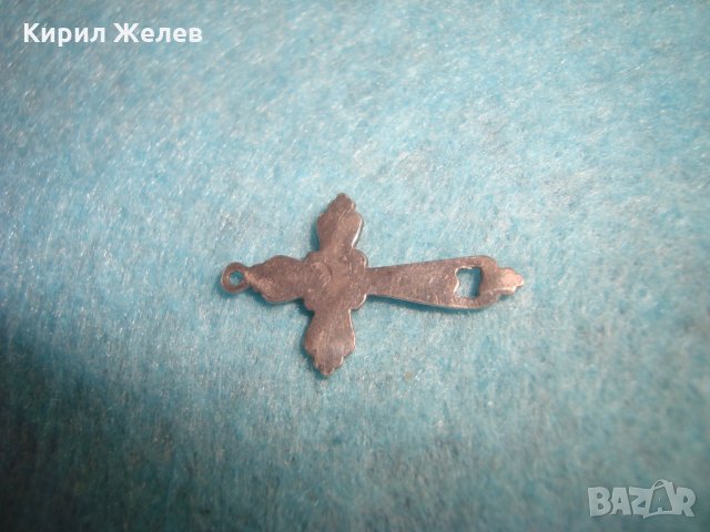 СТАРО СРЕБЪРНО КРЪСТЧЕ КРАСИВО ОРНАМЕНТИРАНО СРЕБРО 900 КРЪСТ 25208, снимка 5 - Колиета, медальони, синджири - 34635391