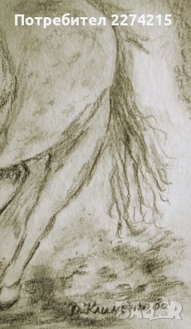 "Коня със звездата", снимка 5 - Картини - 39470783