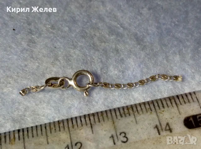 СТАРА СРЕБЪРНА КАРАБИНКА ЗАКОПЧАЛКА За КОЛИЕ ЛАНЕЦ ВЕРИЖКА ГРИВНА СРЕБРО 925 ПРОБА 47576