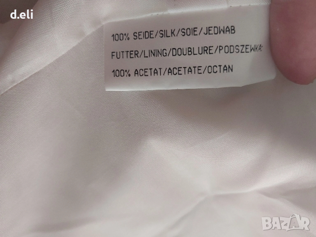 TUZZI Size M 100% Коприна Ново бяло сако, снимка 8 - Сака - 51642973