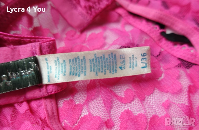 Indulgence by Biatta 75B дантелена розова нощничка, снимка 7 - Бельо - 53309660