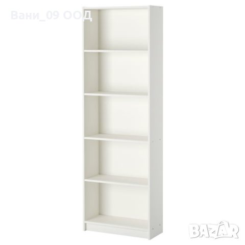 Висока бяла етажерка на 5 етажа 